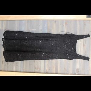 Black knee length dress